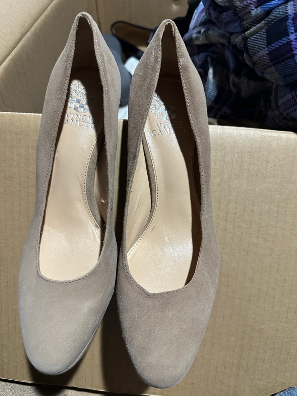 Elegant Brown Suede Women's Pumps